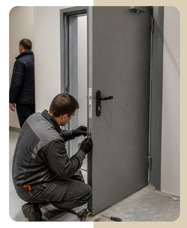 Ремонт противопожарной двери в Устях-Илимске по цене 6760 р. | ДвериЛегко-Сть